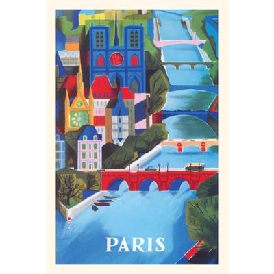 Vintage Journal Paris Travel Poster