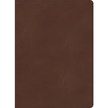KJV Single-Column Wide-Margin Bible, Brown Leathertouch