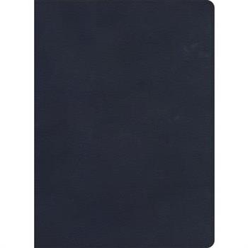 KJV Single-Column Wide-Margin Bible, Navy Leathertouch