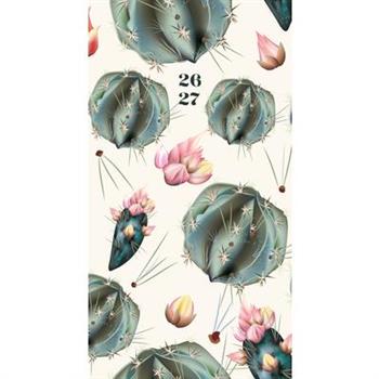 Cactus Deco 2-Year 2026-27 3.5 X 6.5 Monthly Pocket Planner