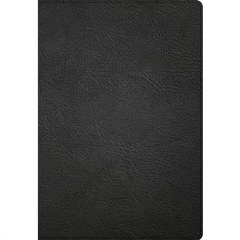 NASB Super Giant Print Reference Bible, Black Genuine Leather, Indexed