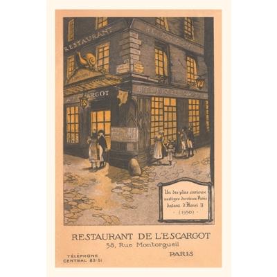 Vintage Journal Restaurant de L’Escargot, Paris
