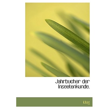 Jahrbucher Der Inseetenkunde.