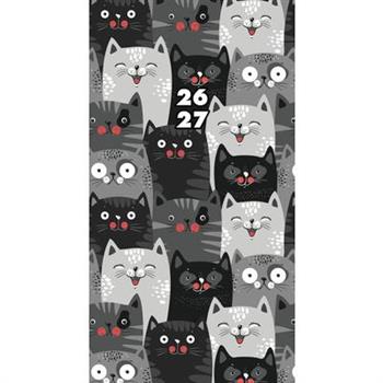 Purrfect 2-Year 2026-27 3.5 X 6.5 Monthly Pocket Planner