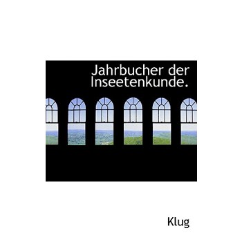 Jahrbucher Der Inseetenkunde.