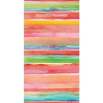Super Stripe 2-Year 2026-27 3.5 X 6.5 Monthly Pocket Planner