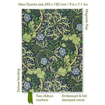 William Morris: Seaweed (Foiled Quarto Journal)