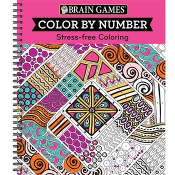 Brain Games - Color by Number: Stress-Free Coloring (Pink)