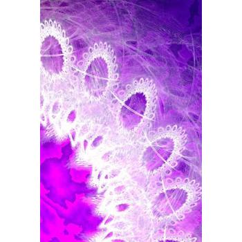 LETTERS To MYSELF JOURNAL - White Lace on Purple Metal