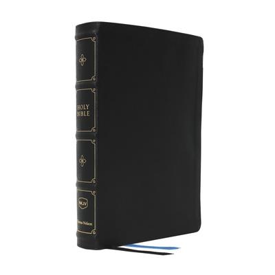 Nkjv, Large Print Thinline Reference Bible, Blue Letter, MacLaren Series, Leathersoft, Black, Thumb Indexed, Comfort Print
