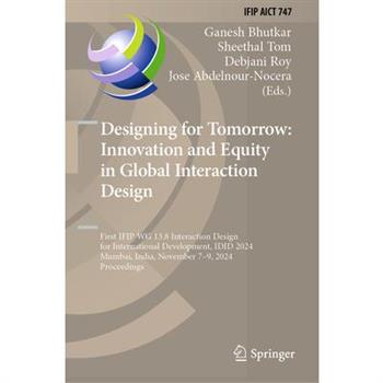 Designing for Tomorrow: Innovation and Equity in Global Interaction Design