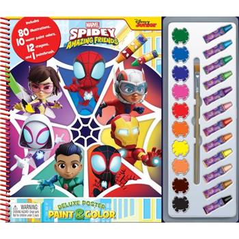 Marvel Spidey & Amaz Friends Deluxe Poster Paint & Color