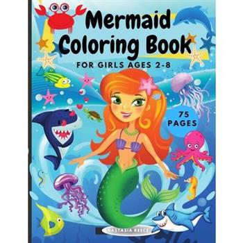 Mermaid Coloring Book for Girls Ages 2-8