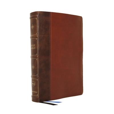 Nkjv, Large Print Thinline Reference Bible, Blue Letter, MacLaren Series, Leathersoft, Brown, Comfort Print