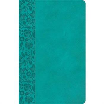 NASB Large Print Personal Size Reference Bible, Teal Leathertouch, Indexed