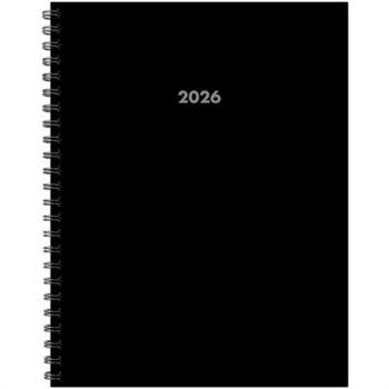 Basic Black 2026 8.5 X 11 Weekly Monthly Softcover Planner