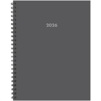 Basic Gray 2026 8.5 X 11 Weekly Monthly Softcover Planner