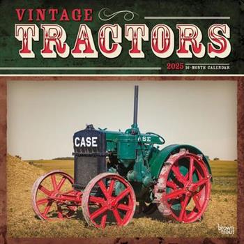 Vintage Tractors 2025 12 X 24 Inch Monthly Square Wall Calendar Plastic-Free Vintage Tractors 2025 12 X 24 Inch Monthly Square Wall Calendar Plastic-Free