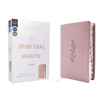 Niv, Spiritual Habits Bible, Leathersoft, Pink, Red Letter, Thumb Indexed, Comfort Print