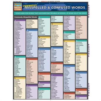 Commonly Misspelled & Confused Words Quick Study Reference Guide