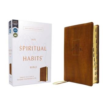 Niv, Spiritual Habits Bible, Leathersoft, Tan, Red Letter, Thumb Indexed, Comfort Print