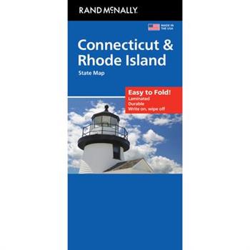 Rand McNally Easy to Fold: Connecticut/Rhode Island Laminated Map