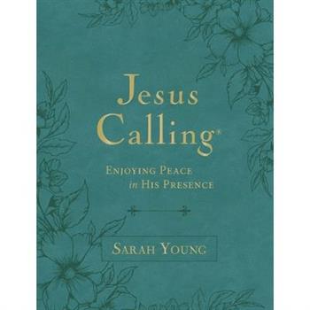 Jesus Calling, Large Text Teal Leathersoft, with Full Scriptures