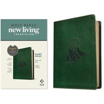 NLT Personal Size Giant Print Bible, Filament Enabled Edition (Leatherlike, Evergreen Mountain )