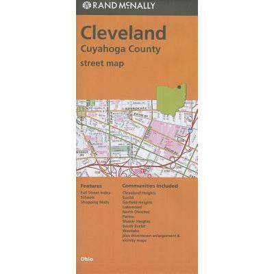 Rand McNally Cleveland, Cuyahoga County Streep Map