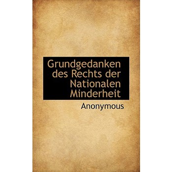 Grundgedanken Des Rechts Der Nationalen Minderheit