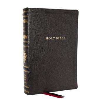 RSV Personal Size Bible with Cross References, Black Genuine Leather, Thumb Indexed, (Sovereign Collection)