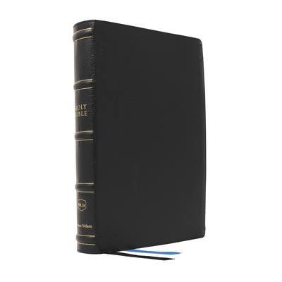 Nkjv, Large Print Thinline Reference Bible, Blue Letter, MacLaren Series, Genuine Leather, Black, Thumb Indexed, Comfort Print