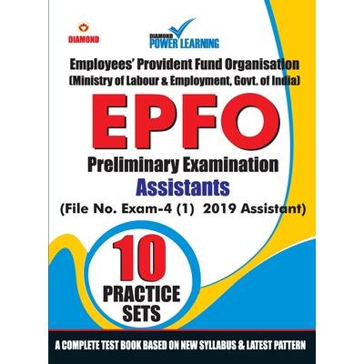 EPFO - Preliminary Examination - Assistant - 10 Practice Test Paper