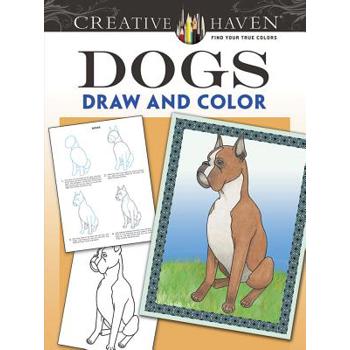 Creative Haven Dogs Draw and Color