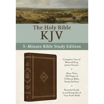 The Holy Bible Kjv: 5-Minute Bible Study Edition [Classic Hickory]
