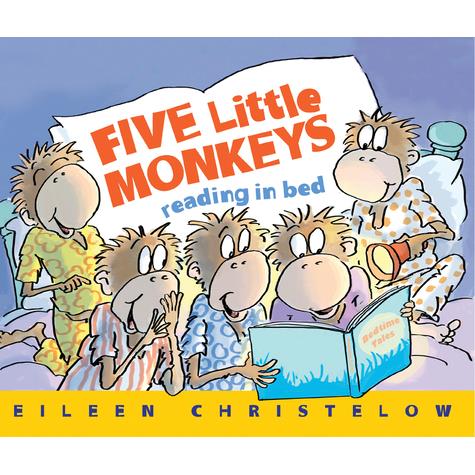 Five Little Monkeys Reading in Bed