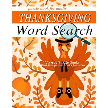 THANKSGIVING word search puzzle books for adults.