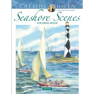 Creative Haven Seashore Scenes Coloring Book