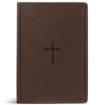 CSB Super Giant Print Reference Bible, Brown Leathertouch, Value Edition