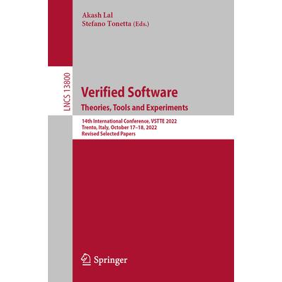 Verified Software. Theories, Tools and Experiments.