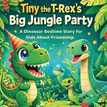 Tiny the T-Rex's Big Jungle Party - A Dinosaur Bedtime Story for Kids About Friendship
