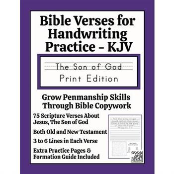 Bible Verses for Handwriting Practice - KJV