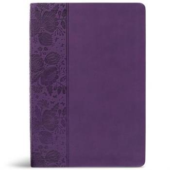CSB Super Giant Print Reference Bible, Purple Leathertouch, Value Edition