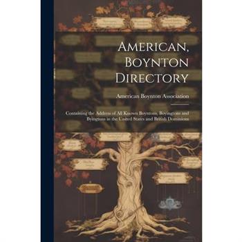 American, Boynton Directory