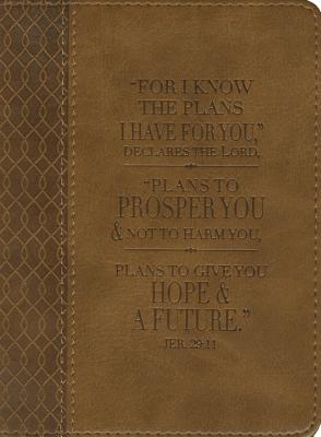 Brown Lux-leather Journal Plans Jeremiah 29:11