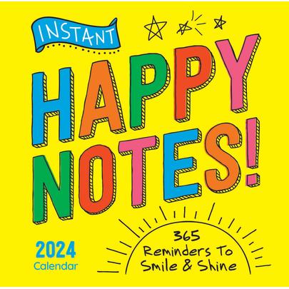 2024 Instant Happy Notes Boxed Calendar