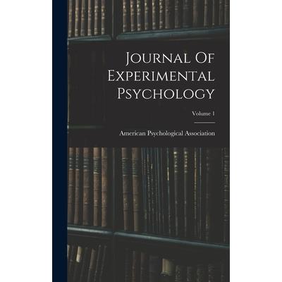 Journal Of Experimental Psychology; Volume 1