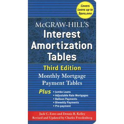 Mcgraw-hill's Interest Amortization Tables