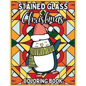 Stained Glass Christmas Coloring Book