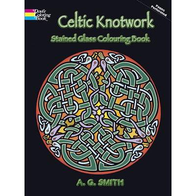 Celtic Knotwork Stained Glass Colouring Book